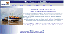 Desktop Screenshot of barmouthlifeboat.co.uk